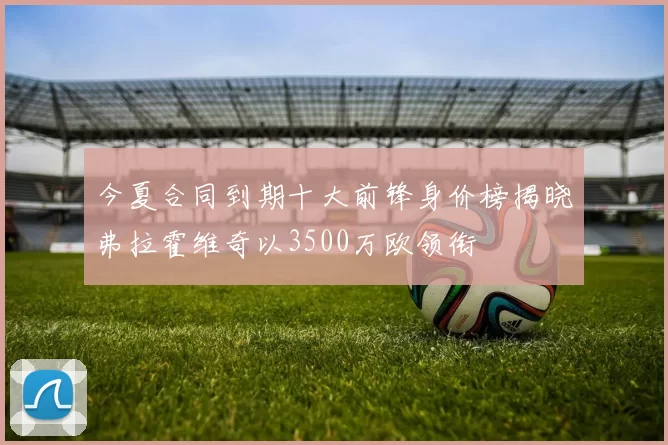 今夏合同到期十大前锋身价榜揭晓弗拉霍维奇以3500万欧领衔